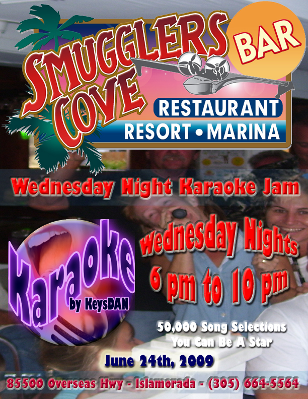 2009-06-24 Smuggler's Cove Karaoke Jam Wednesdays 6pm to 10pm Islamorada Florida Keys