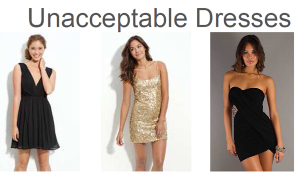 Are these prom dresses too "promiscuous" for prom?