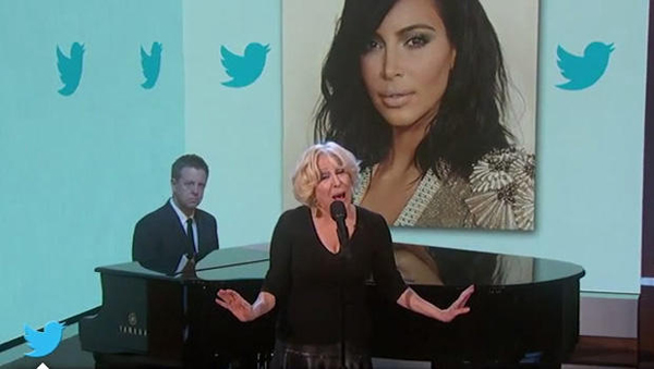 Bette Midler Sings Kim Kardashian Tweets