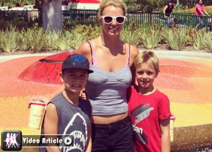 Britney's Son Skateboards & It's SO Cute! Watch As She Cheers Him On!