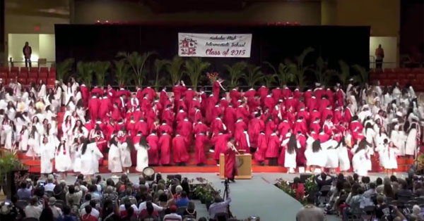 Choreographed Graduation Dance. Kahuku High School Graduation Senior Medley 2015