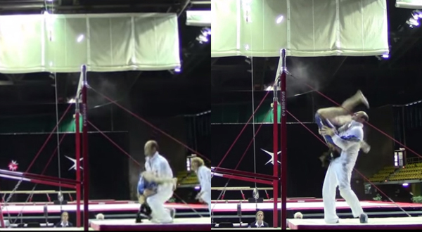 Coach Saves Gymnast's Life Twice Within Seconds! [Video]