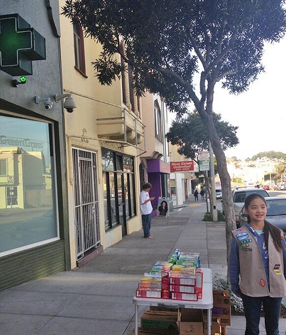 GOOD IDEA? Girl Scout Sells Cookies Outside Of Cannabis Shop