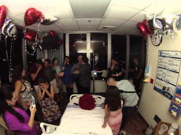Guy Pops The Question To His High School Sweetheart After Her Last Chemo Session