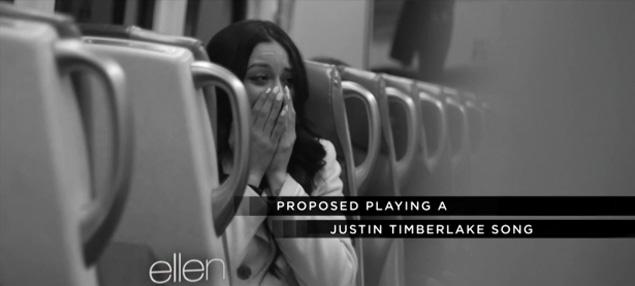 Justin Timberlake searches for engaged couple riding Long Island Rail Road in 'Not a Bad Thing' video