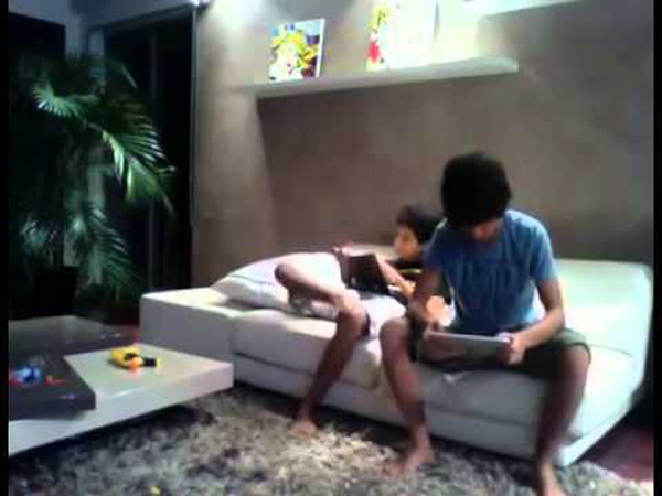 Kid Gets Teased and Smacks Friend with iPad! #Hilarious