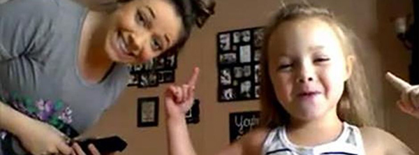 Little Girl and Pregnant Mom Have Cutest, Most Epic Dance Party Ever