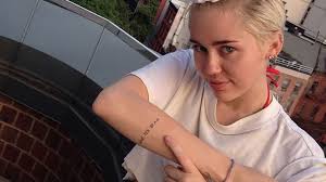 Miley's New Tattoo!