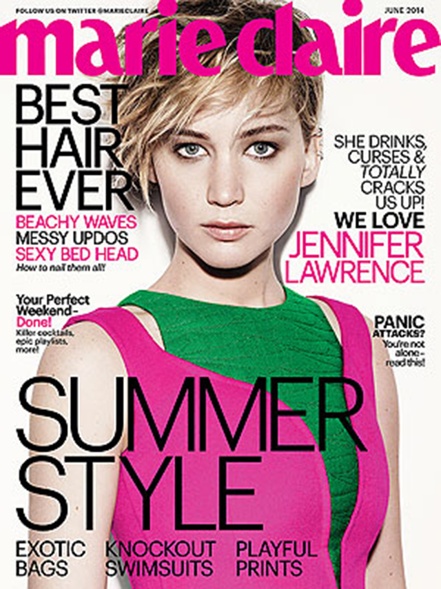 PHOTO: Jennifer Lawrence covers 'Marie Claire'