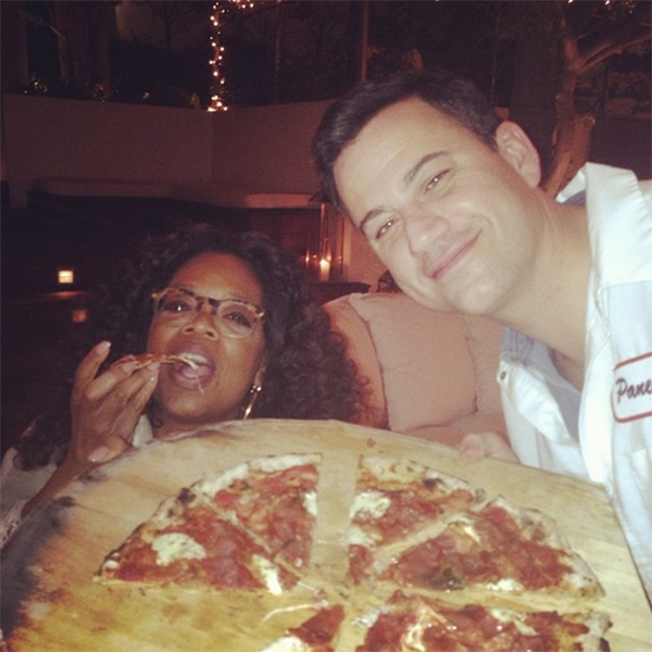 PHOTOS: Jimmy Kimmel made pizza for Oprah