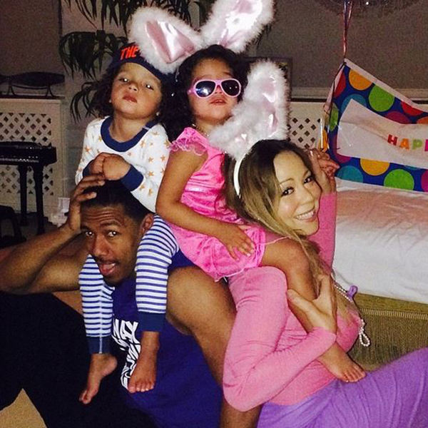 PHOTOS: Mariah Carey & Nick Cannon get cutesy for Easter
