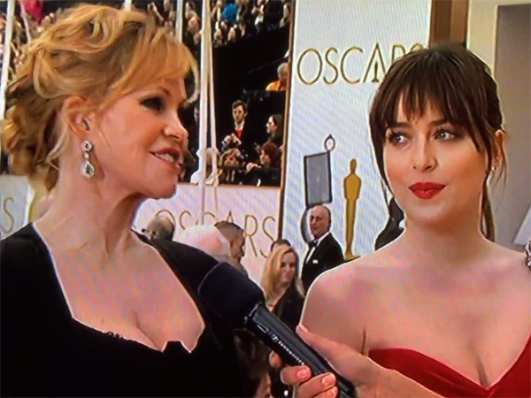 Things Got AWKWARD When Reporter Asks Melanie Griffith If She Saw Daughter Dakota Johnson In "50 Shades"