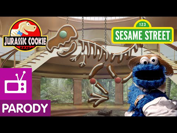 WATCH: Cookie Monster KILLS Jurassic Park Parody!