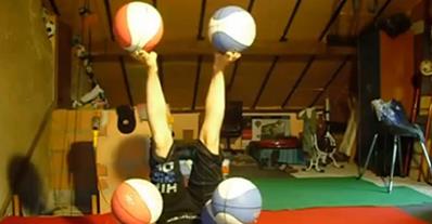 WATCH: Girl Juggles 5 Balls with Both Feet and Hands
