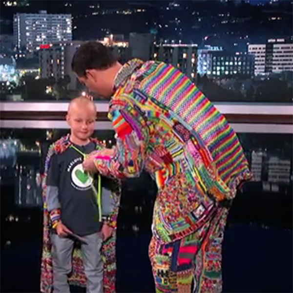 WATCH: Jimmy Kimmel chokes up helping 7-year-old cancer patient