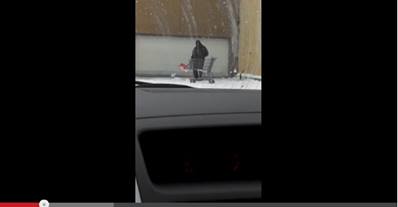WATCH: Man needs a lesson in snow shoveling!