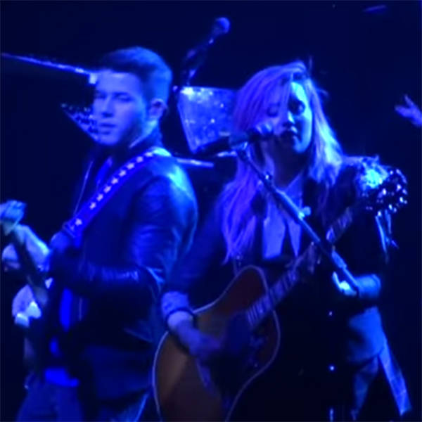 WATCH: Nick Jonas joins Demi Lovato for kick off of her 'Neon Lights' tour