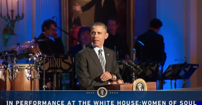 WATCH: President Shows Some R-E-S-P-E-C-T To "Women of Soul"